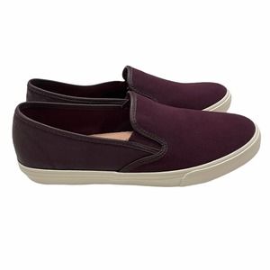 Old Navy Wine Purple Faux Leather Canvas Sneakers